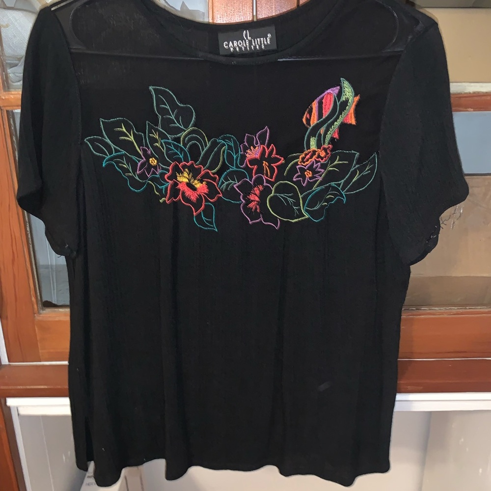 large carole little blouse - black
